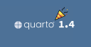 Quarto 1.4 with a party popper